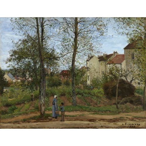 Camille Pissarro, Maisons A Bougival Automne Par Gettyedited