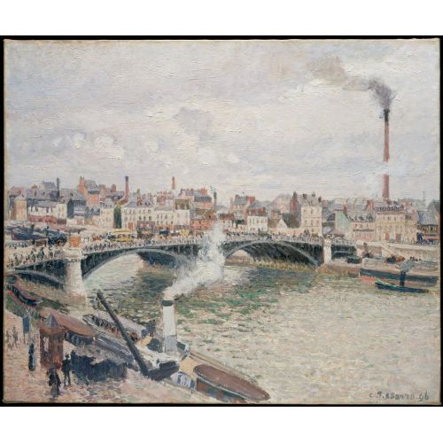Camille Pissarro, Sabah Bulutlu Bir Gün Rouen