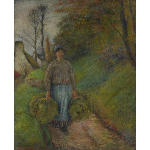 Camille Pissarro, Carrying Two Bales Of Hay Camille Pissarro, Carrying Two Bales Of Hay