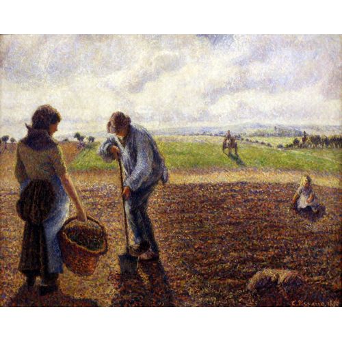 Camille Pissarro, Alanlarındaki Köylüler Eragny