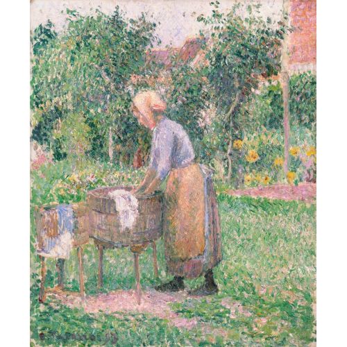 Camille Pissarro, A Washerwoman At Eragny