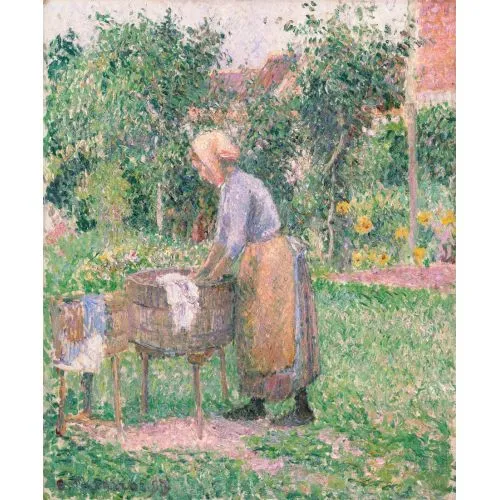 Camille Pissarro A Washerwoman At Eragny Impressionism Art Movements Camille Pissarro A Washerwoman At EragnyThe artwork titled