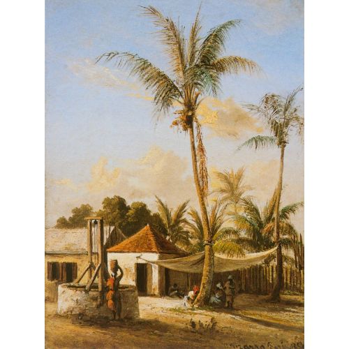 Camille Pissarro, Bir Kuyuya Yakın Bir Köyde Oturan Karakterler