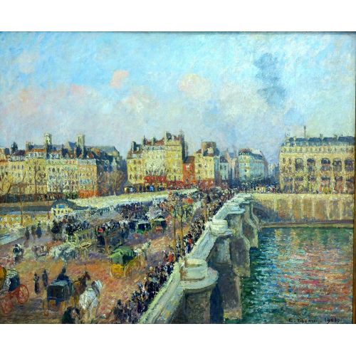 Camille Pissarro, Paris New Bridge Öğleden Sonra Güneş Işığı