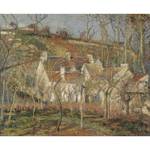 Camille Pissarro, Red Roofs Corner Of A Village Winter Impressionism Camille Pissarro Red Roofs Corner Of A Village Winter Impressionism Art Movements Camille Pissarro Red Roofs Corner Of A Village