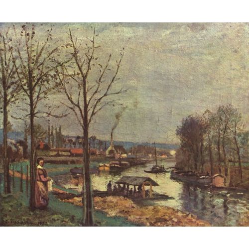 Camille Pissarro, Marly Limanı Seine Camille Pissarro, Marly Limanı Seine