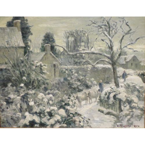 Camille Pissarro, İnek İle Montscape Montfoucault Camille Pissarro, İnek İle Montscape Montfoucault