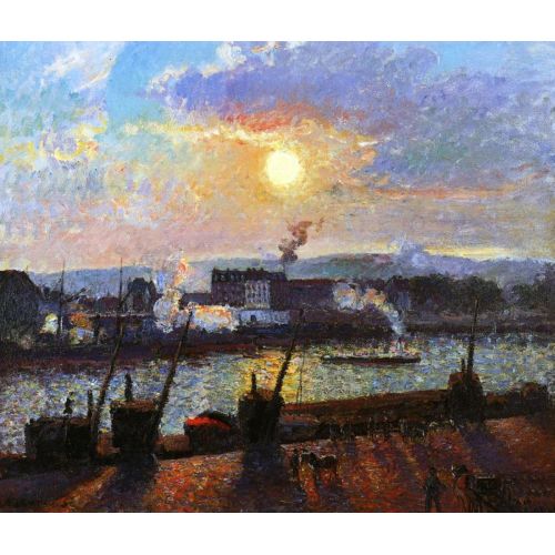 Camille Pissarro, Gün Batımı Rouen Camille Pissarro, Gün Batımı Rouen