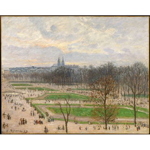 Camille Pissarro, Kış Öğleden Sonra Tuileries Bahçesi Camille Pissarro, Kış Öğleden Sonra Tuileries Bahçesi