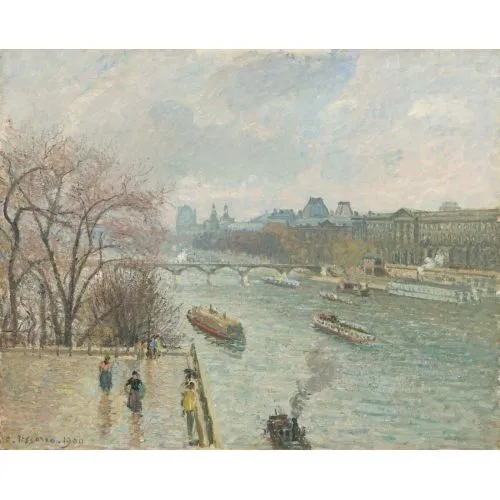 Camille Pissarro Louvre Öğleden Sonra Yağışlı Hava Empresyonizm Camille Pissarro Louvre Öğleden Sonra Yağışlı Hava Empresyonizm Sanat Akımları Camille Pissarro Louvre Öğleden Sonra