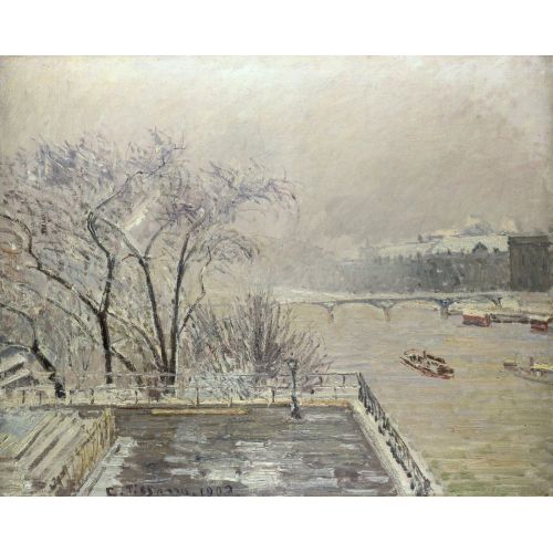 Camille Pissarro, Kar Altındaki Louvre Camille Pissarro, Kar Altındaki Louvre
