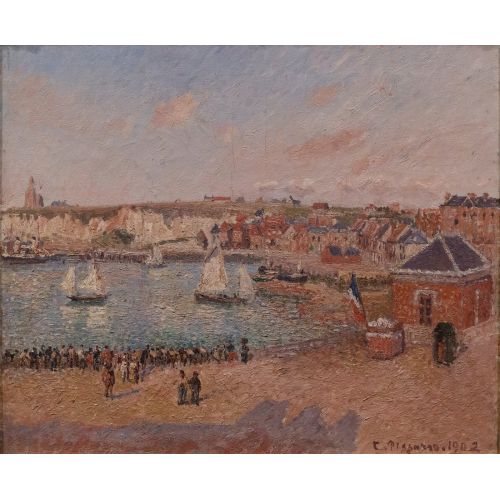 Camille Pissarro, Dieppe Öncesi Liman Öğleden Sonra Güneşi Camille Pissarro, Dieppe Öncesi Liman Öğleden Sonra Güneşi