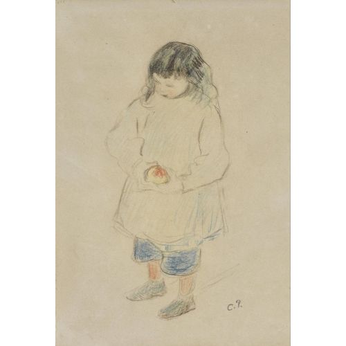 Camille Pissarro, Bonhams French Enfant Tenant Une Pomme Camille Pissarro, Bonhams French Enfant Tenant Une Pomme
