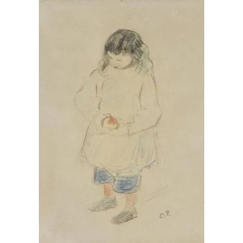 Camille Pissarro, Bonhams French Enfant Tenant Une Pomme Impressionism Camille Pissarro Bonhams French Enfant Tenant Une Pomme Impressionism Art Movements Camille Pissarro Bonhams French Enfant Tenant