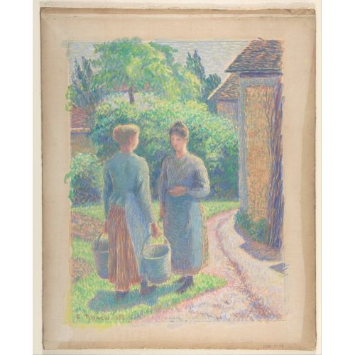 Camille Pissarro, Bahçede İki Kadın