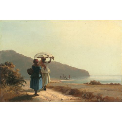 Camille Pissarro, Deniz Kenarında Saint Thomas Konuşurken İki Kadın