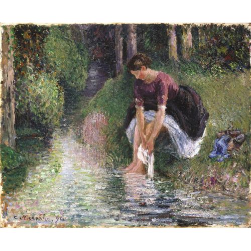 Camille Pissarro, Kadın Ayakları Bir Dere Yıkama Camille Pissarro, Kadın Ayakları Bir Dere Yıkama
