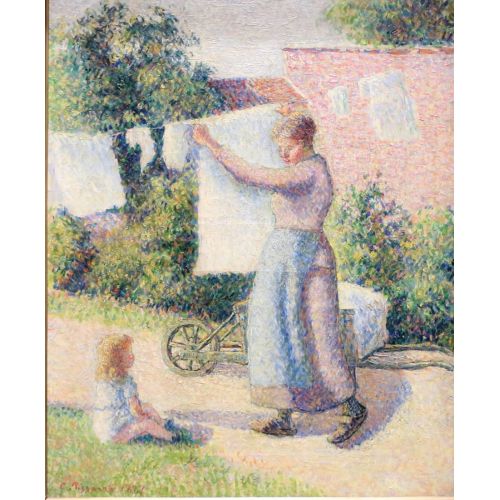 Camille Pissarro, Kıyafetleri Asılı Kadın