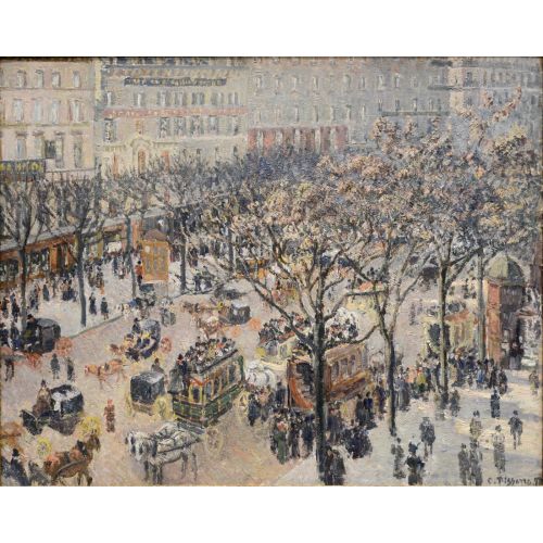 Camille Pissarro, Bulvar İtalyan Sabah Güneş Işığı II Camille Pissarro, Bulvar İtalyan Sabah Güneş Işığı II