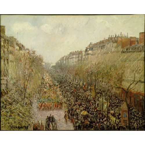 Camille Pissarro, Boulevard Montmartre Mardi Gras Camille Pissarro, Boulevard Montmartre Mardi Gras