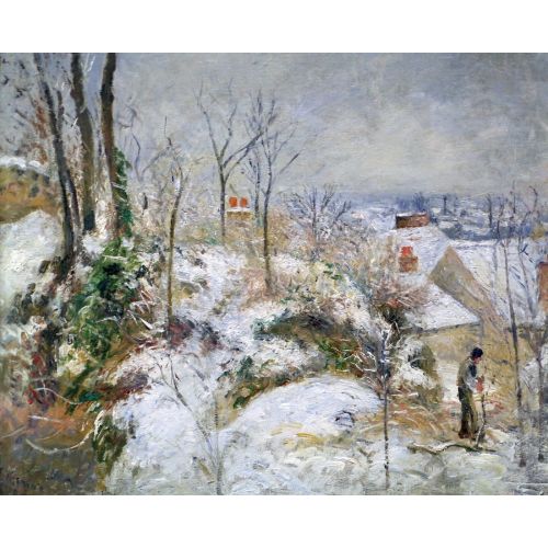 Camille Pissarro, Catwalk To Pontoise Snow Camille Pissarro, Catwalk To Pontoise Snow