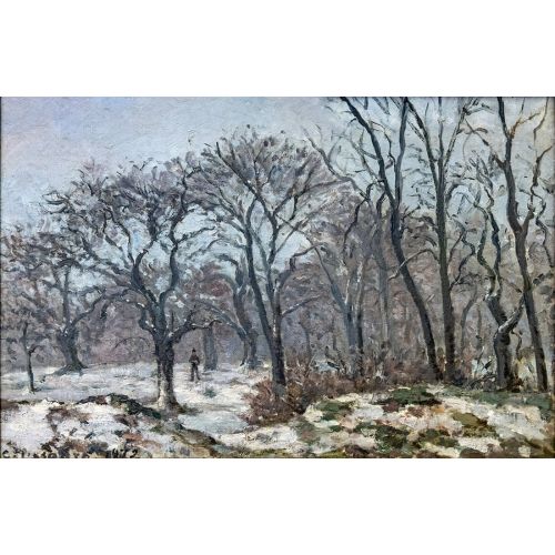 Camille Pissarro, Kış Aylarında Kestane Ağaçları Louveciennes Camille Pissarro, Kış Aylarında Kestane Ağaçları Louveciennes