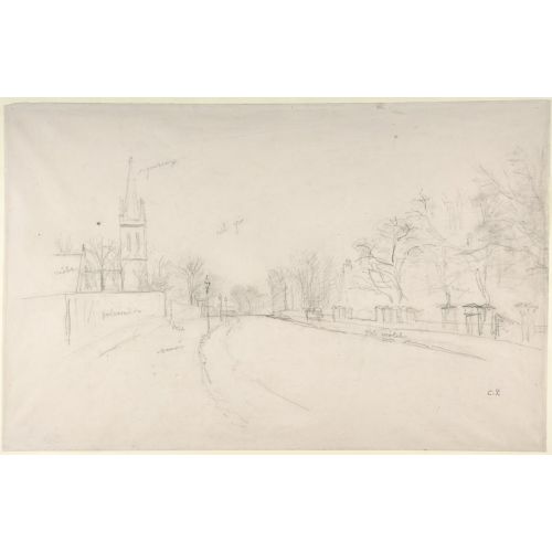 Camille Pissarro, All Saints Church Upper Norwood Seen From The North Side Of Beulah Hill