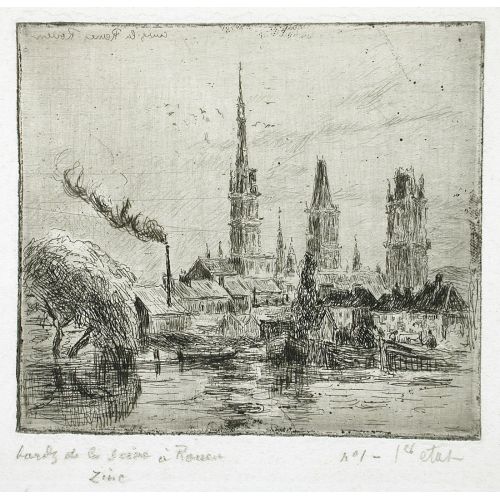 Camille Pissarro, Cours La Reine Ou Bords De La Seine A Rouen Camille Pissarro, Cours La Reine Ou Bords De La Seine A Rouen