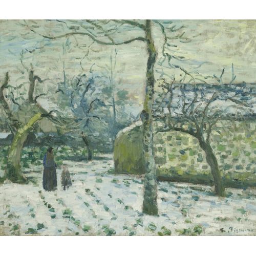 Camille Pissarro, Effet De Neige A Montfoucault Camille Pissarro, Effet De Neige A Montfoucault