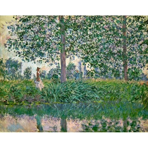 Camille Pissarro, Akarsuda Balık Tutma