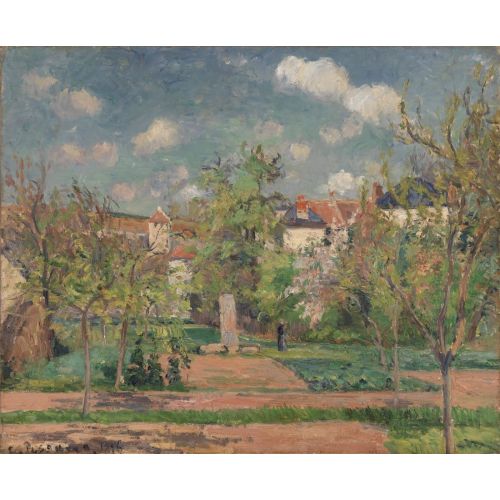 Camille Pissarro, Garden In Full Sunlight Pontoise Camille Pissarro, Garden In Full Sunlight Pontoise