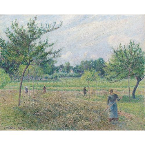Camille Pissarro, Haymaking At Eragny Art Institute Impressionism Camille Pissarro Haymaking At Eragny Art Institute Impressionism Art Movements Camille Pissarro Haymaking At Eragny Art
