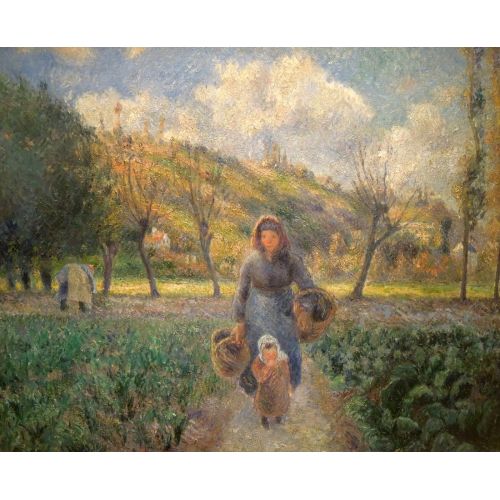 Camille Pissarro, In The Vegetable Garden Camille Pissarro, In The Vegetable Garden