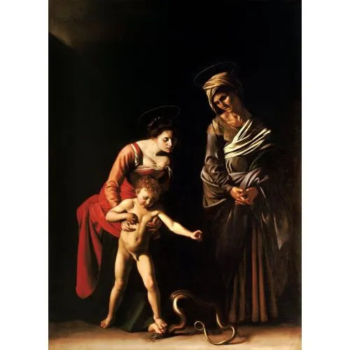 Caravaggio, Madonna Ve Aziz Anne İle Çocuk
