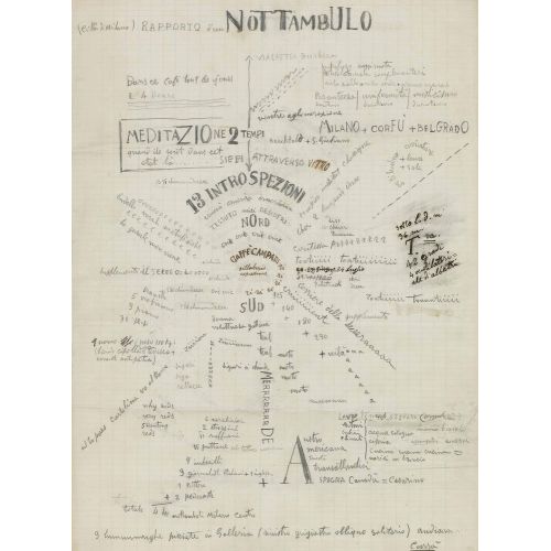 Carlo Carra, Rapporto di un nottambulo Futurism Carlo Carra, Rapporto di un nottambulo Futurism Art Movements