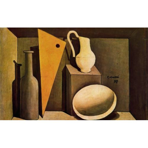 Carlo Carra, Gönyeli Natürmort Fütürizm Carlo Carra, Gönyeli Natürmort Fütürizm Sanat Akımları