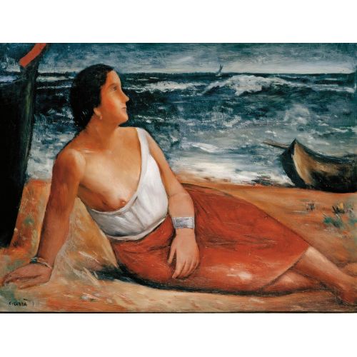 Carlo Carra, Donna sulla spiaggia Futurism Carlo Carra, Donna sulla spiaggia Futurism Art Movements