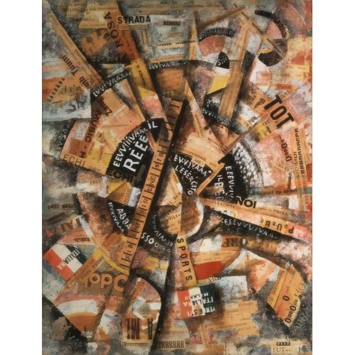 Carlo Carra, Interventionist Demonstration Futurism Carlo Carra, Interventionist Demonstration Futurism Art Movements