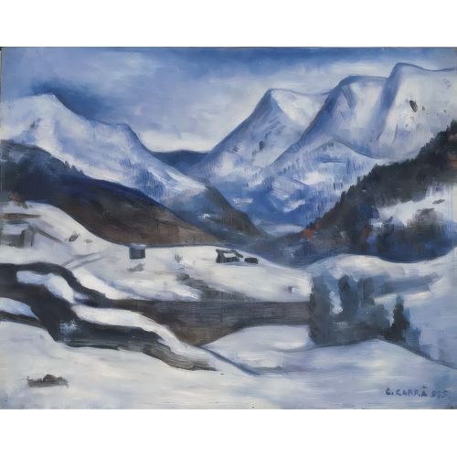 Carlo Carra, Inverno all_Aprica Futurism Carlo Carra, Inverno all_Aprica Futurism Art Movements