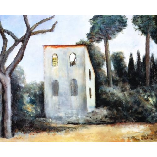 Carlo Carra, La casa abbandonata Futurism Carlo Carra, La casa abbandonata Futurism Art Movements