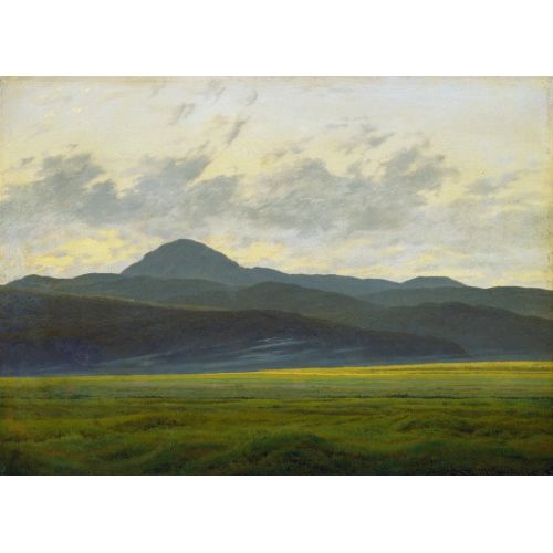Caspar David Friedrich, Mountain Landscape In Bohemia Caspar David Friedrich, Mountain Landscape In Bohemia