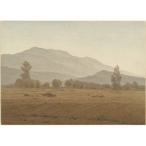 Caspar David Friedrich, New Moon Above The Riesengebirge Mountains