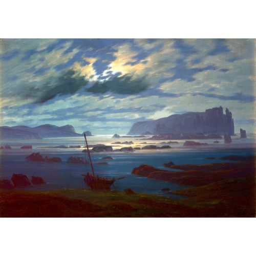 Caspar David Friedrich, Northern Sea In The Moonlight