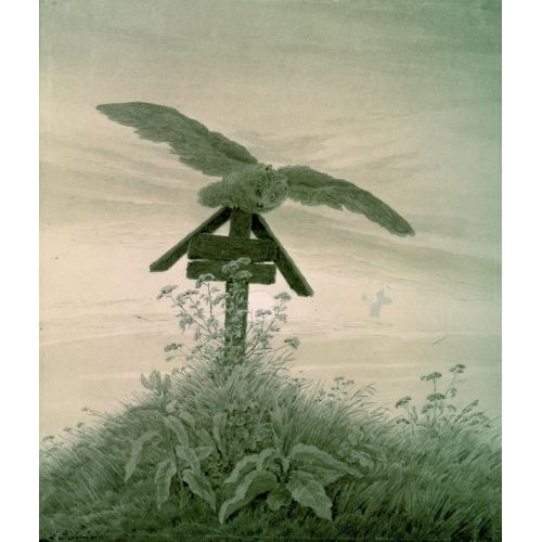 Caspar David Friedrich, Owl On A Grave