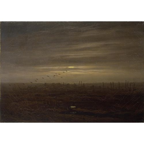 Caspar David Friedrich, Beach With Fishing Nets Caspar David Friedrich, Beach With Fishing Nets