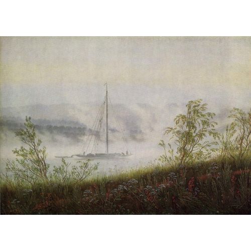 Caspar David Friedrich, River Bank In The Fog
