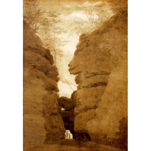 Caspar David Friedrich, Rock Arch In The Uttewalder Grund
