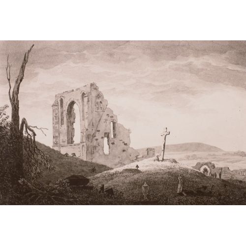 Caspar David Friedrich, Ruin Eldena With Funeral