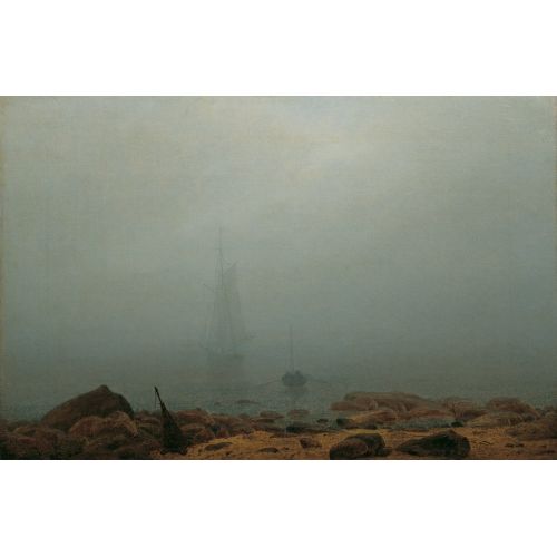 Caspar David Friedrich, Sea Beach In The Fog