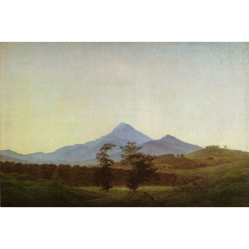 Caspar David Friedrich, Bohemian Landscape Caspar David Friedrich, Bohemian Landscape